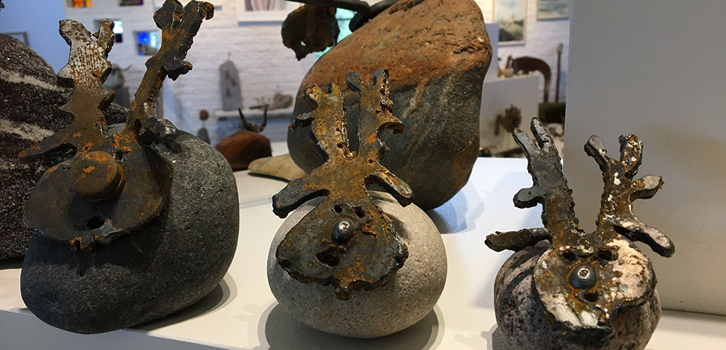 Dansk Natur Design i Foldingbro - rensdyr i naturmaterialer